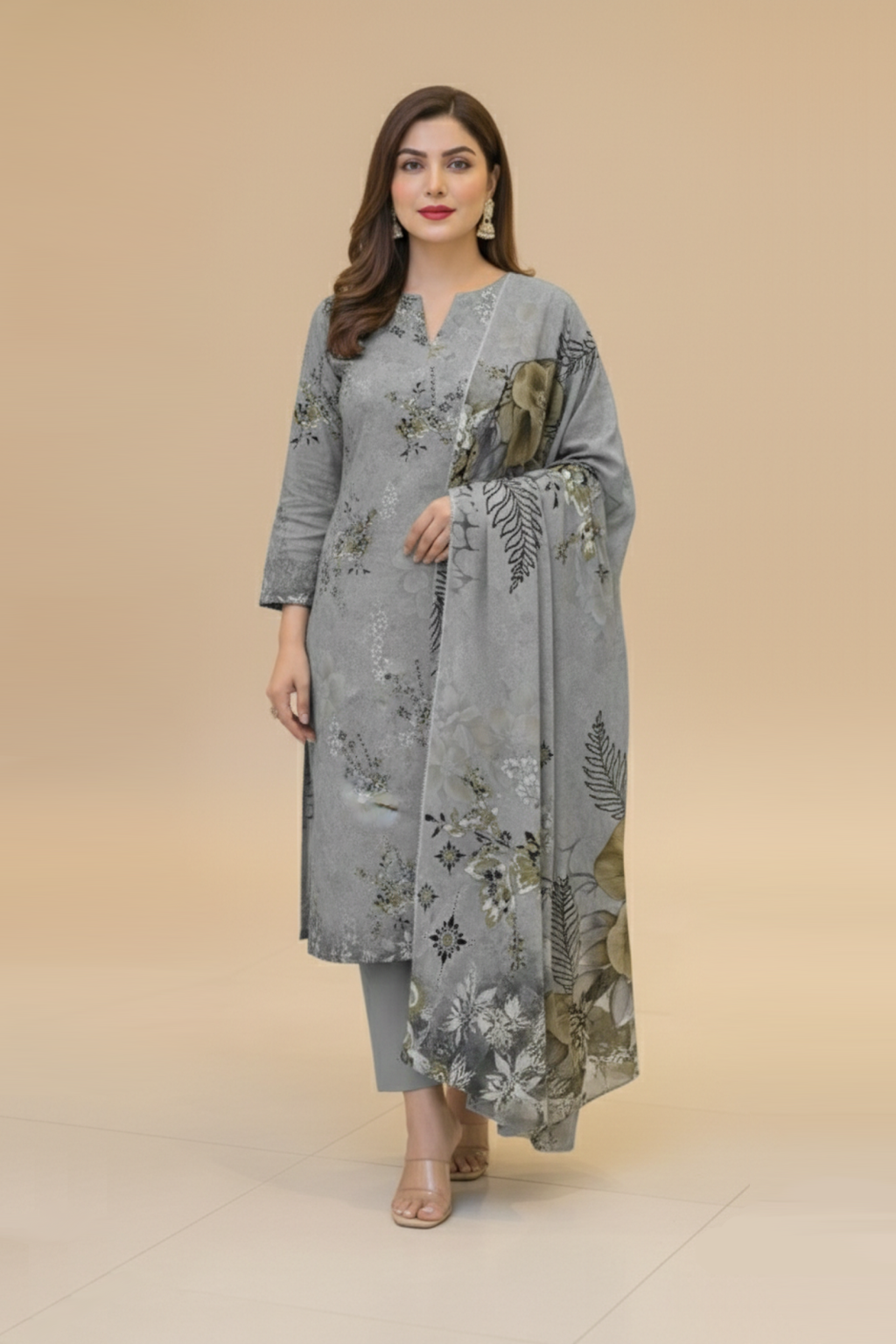 3 PIECE - PRINTED LAWN SUIT