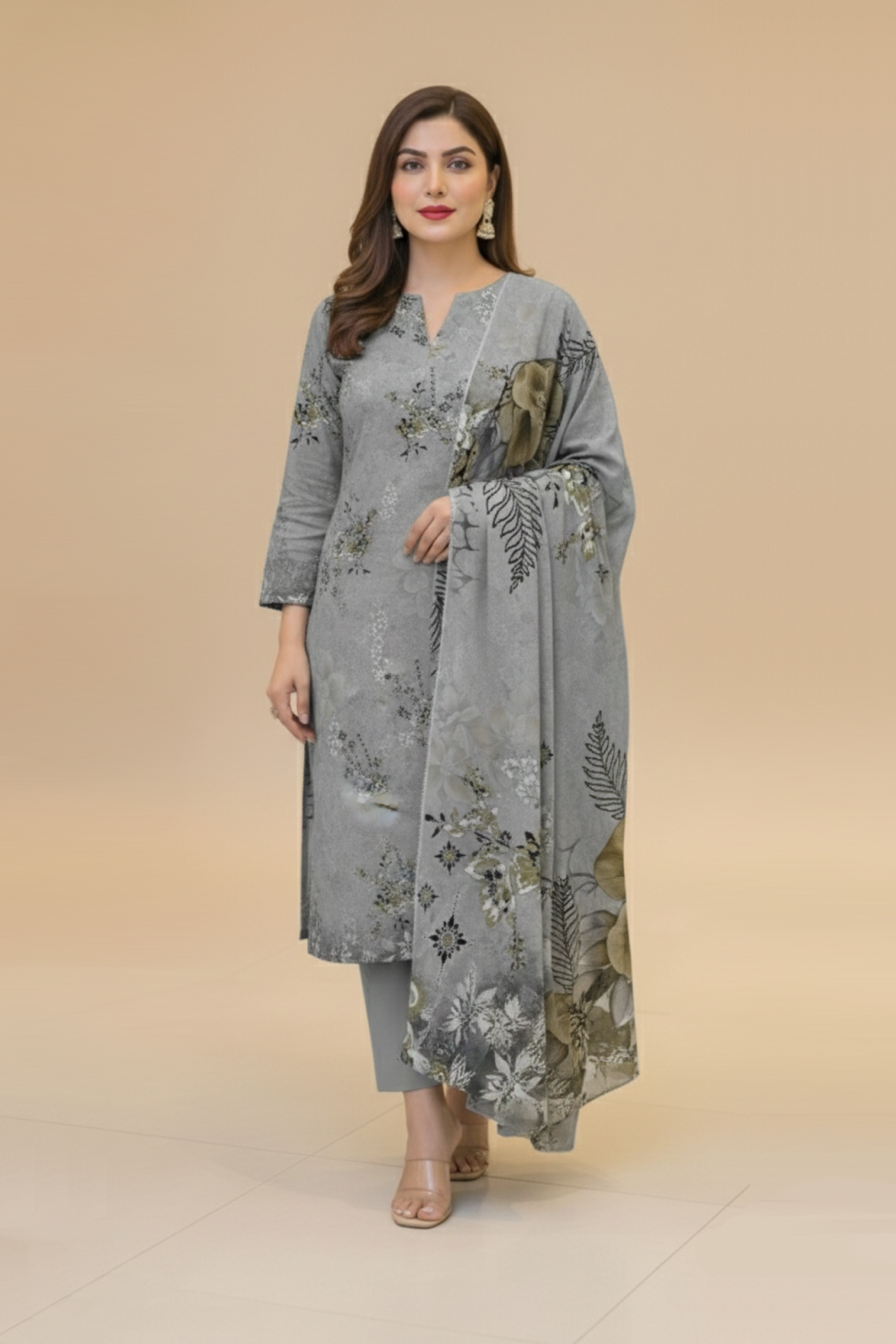 3 PIECE - PRINTED LAWN SUIT