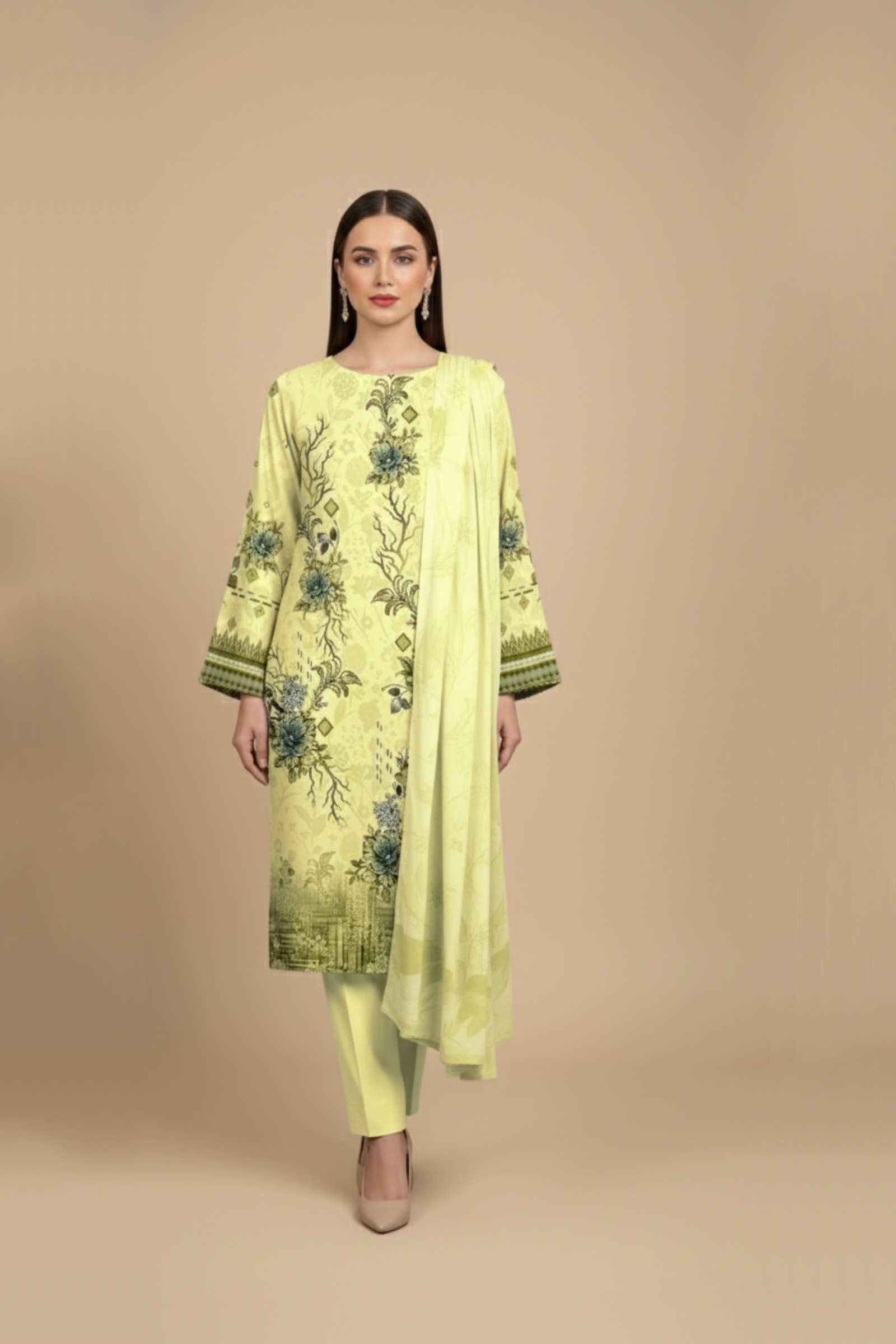 3 PIECE - PRINTED LAWN SUIT