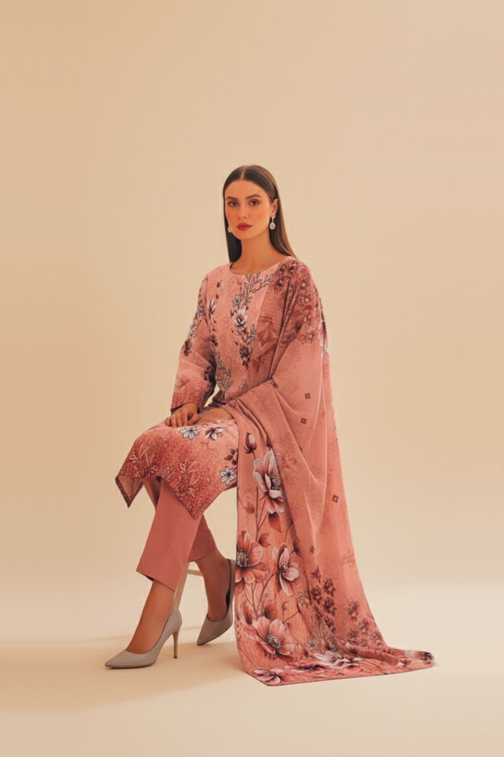 3 PIECE - PRINTED LAWN SUIT