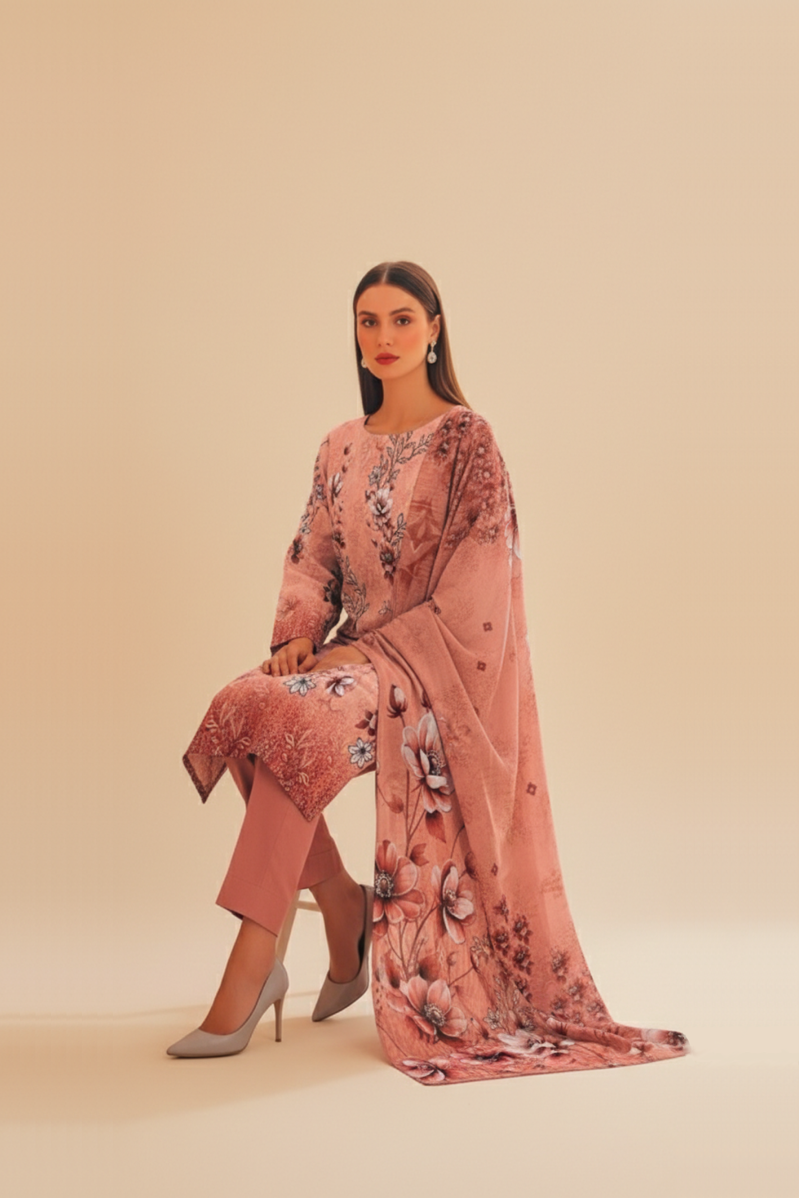 3 PIECE - PRINTED LAWN SUIT