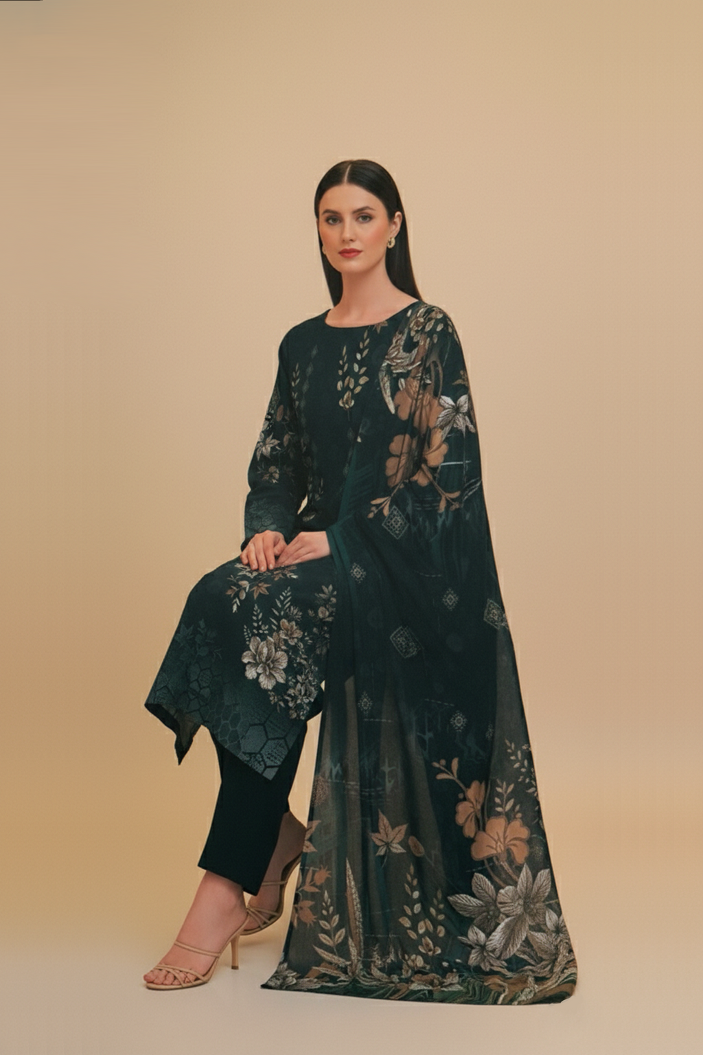 3 PIECE - PRINTED LAWN SUIT