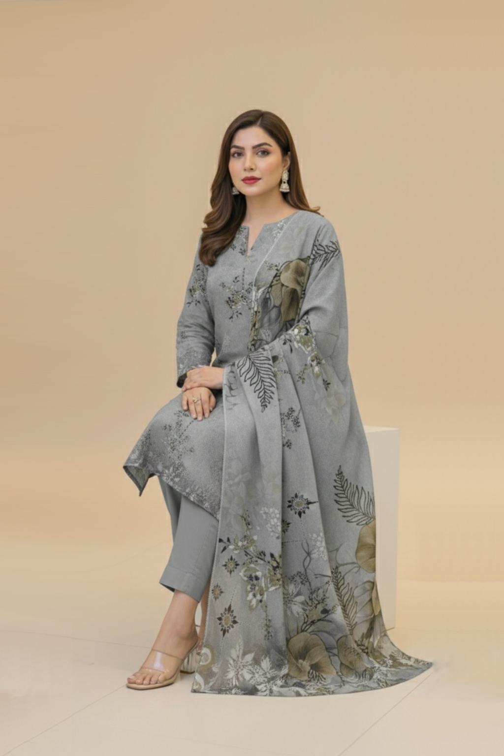 3 PIECE - PRINTED LAWN SUIT