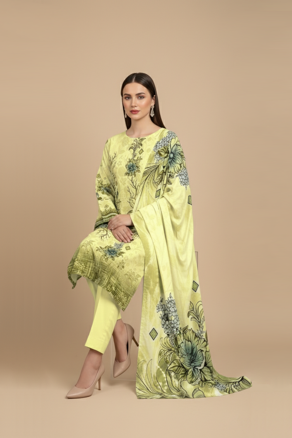 3 PIECE - PRINTED LAWN SUIT