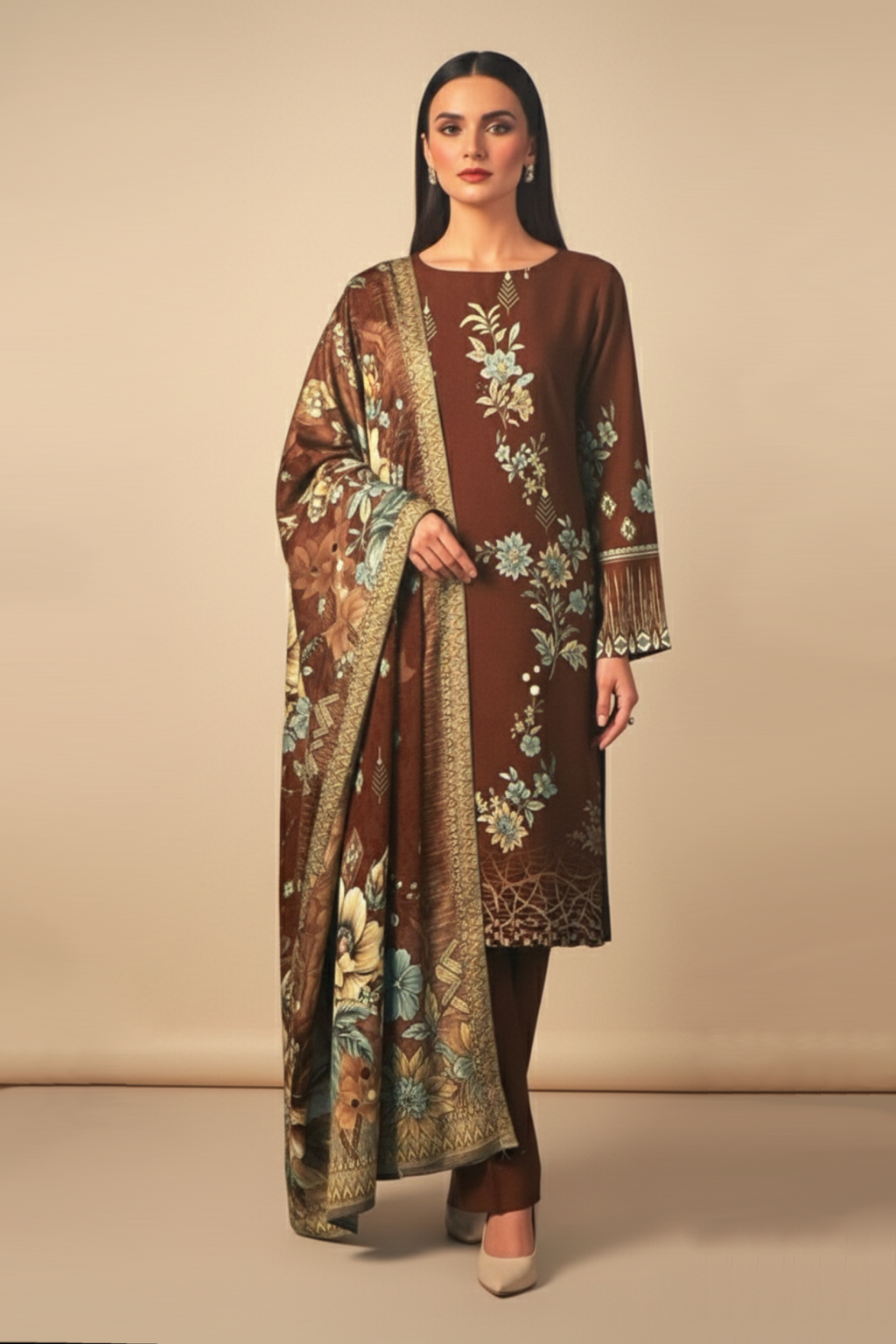 3 PIECE - PRINTED LAWN SUIT