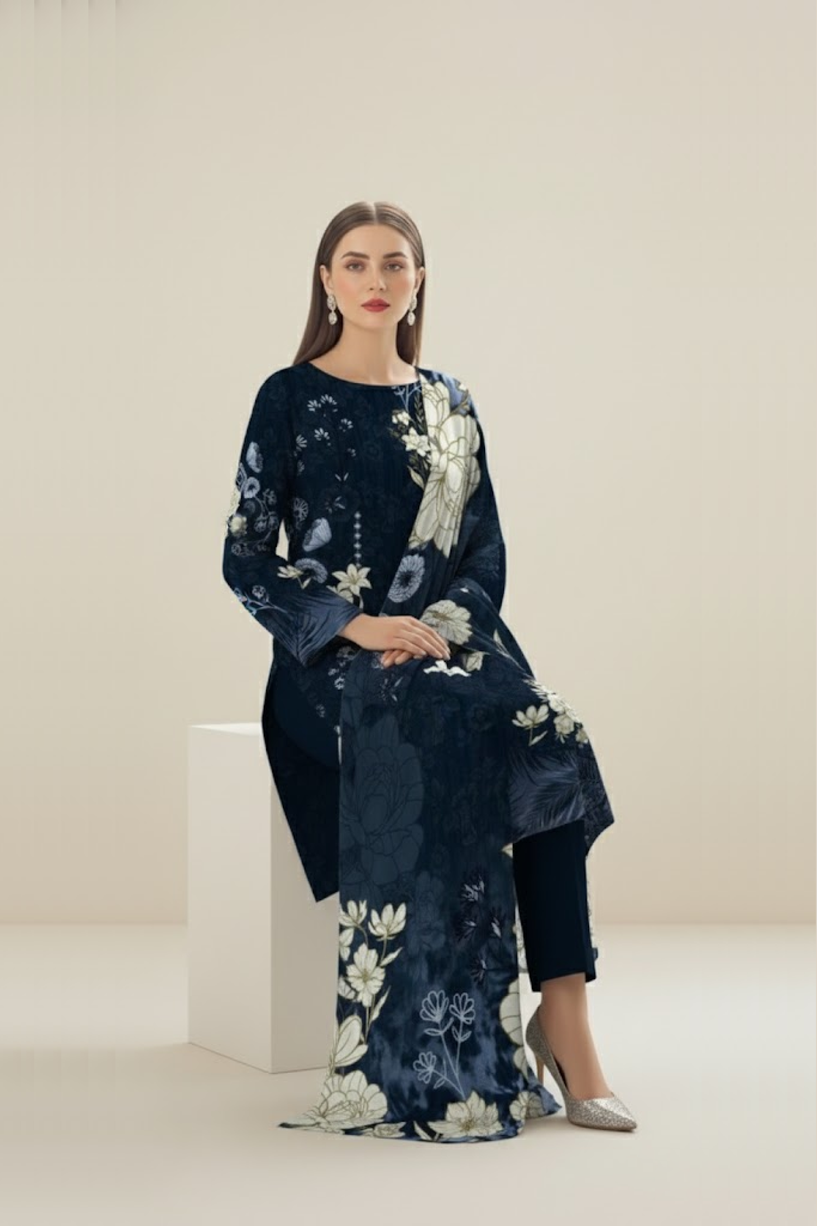 3 PIECE - PRINTED LAWN SUIT