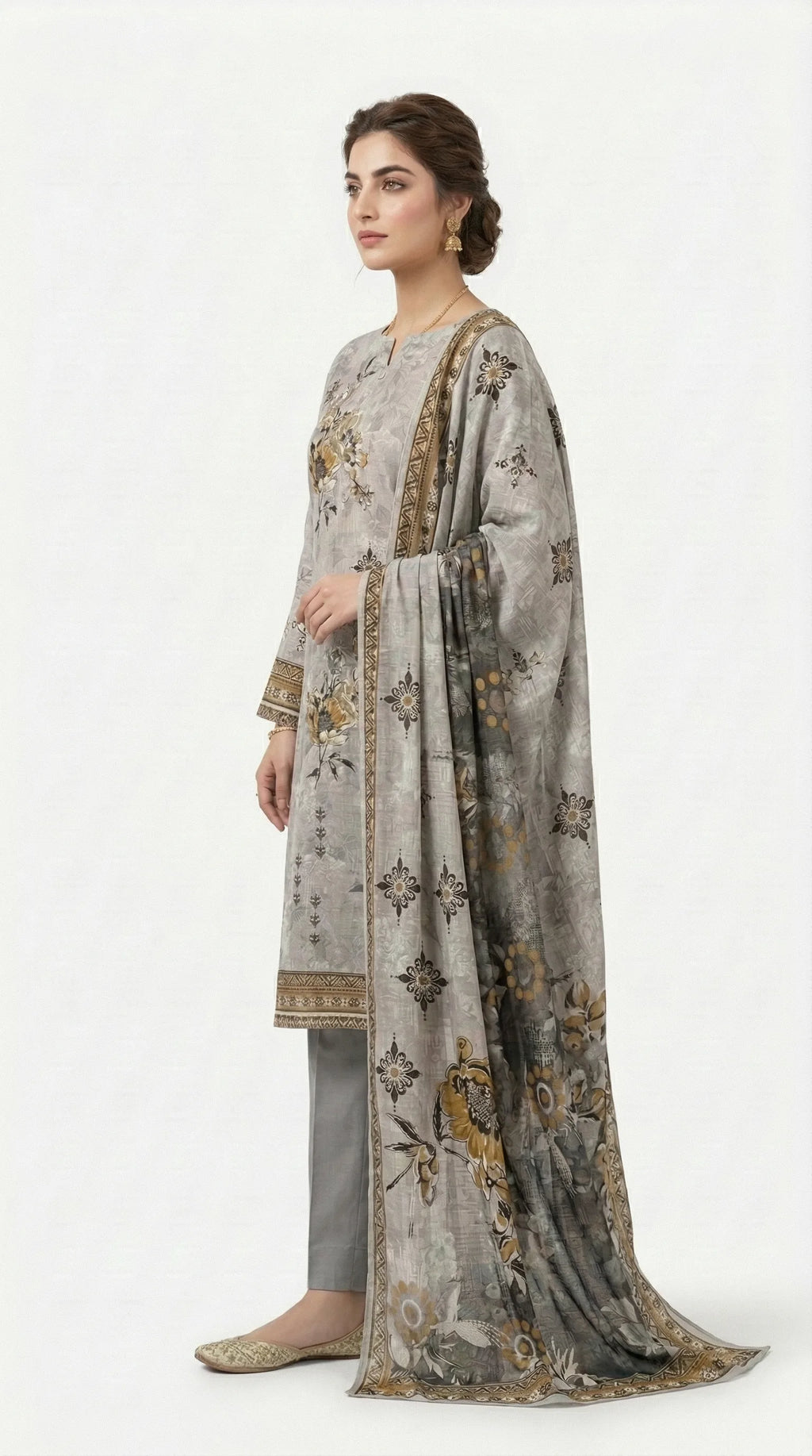 3 PIECE - PRINTED LAWN SUIT
