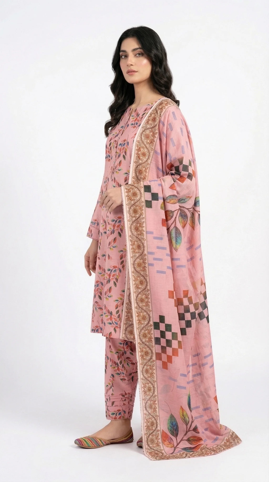 3 PIECE - PRINTED LAWN SUIT