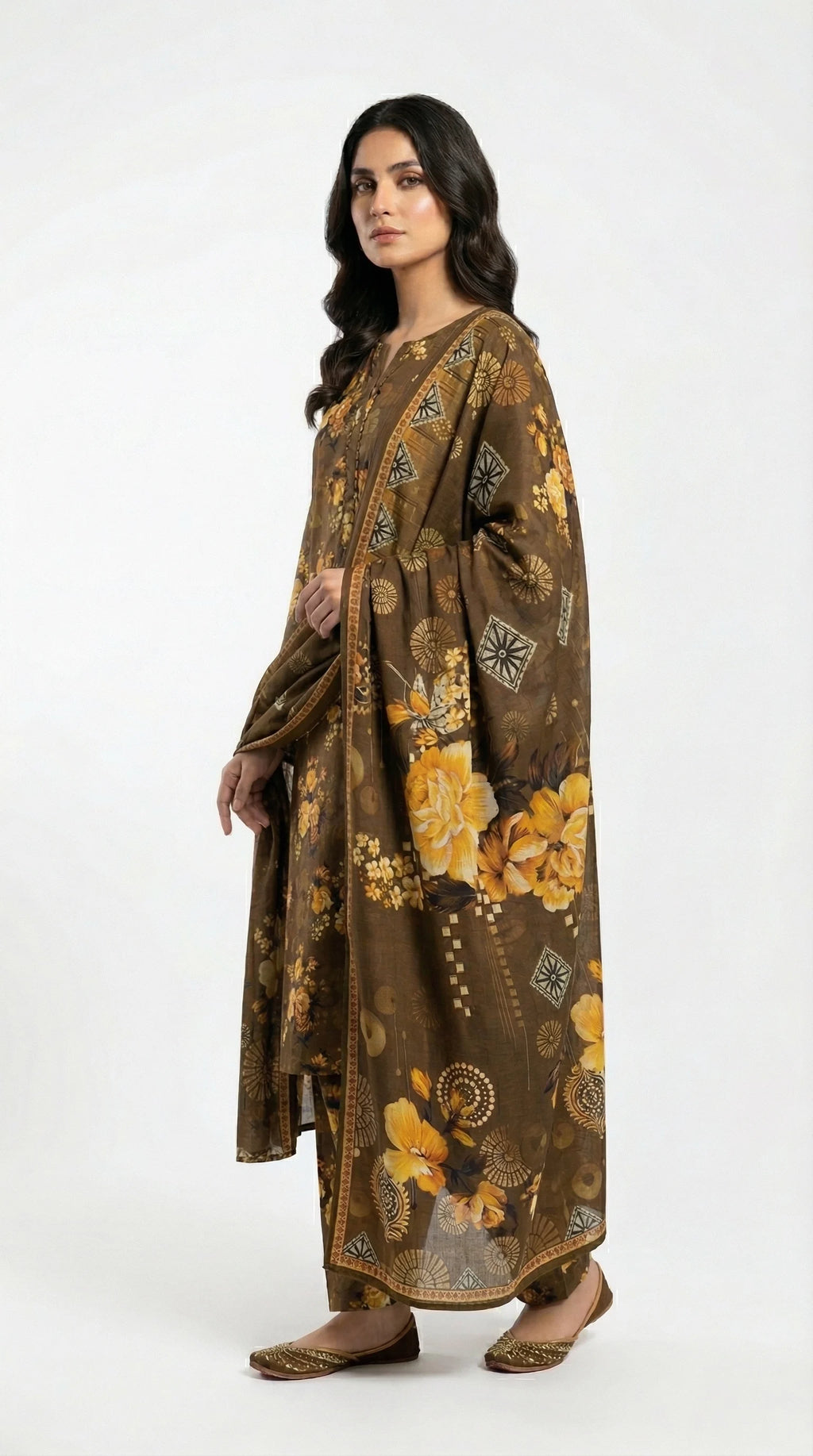 3 PIECE - PRINTED LAWN SUIT