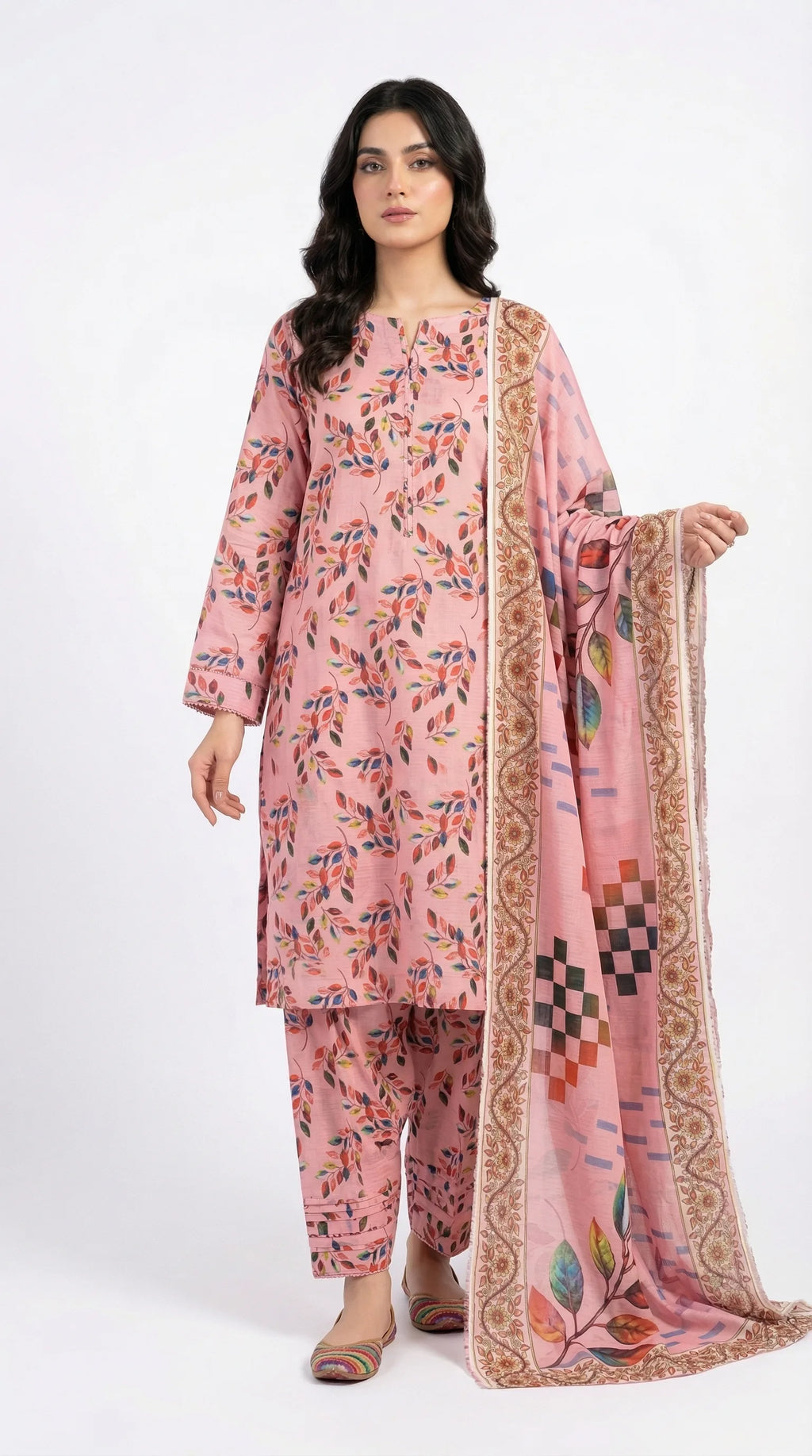 3 PIECE - PRINTED LAWN SUIT