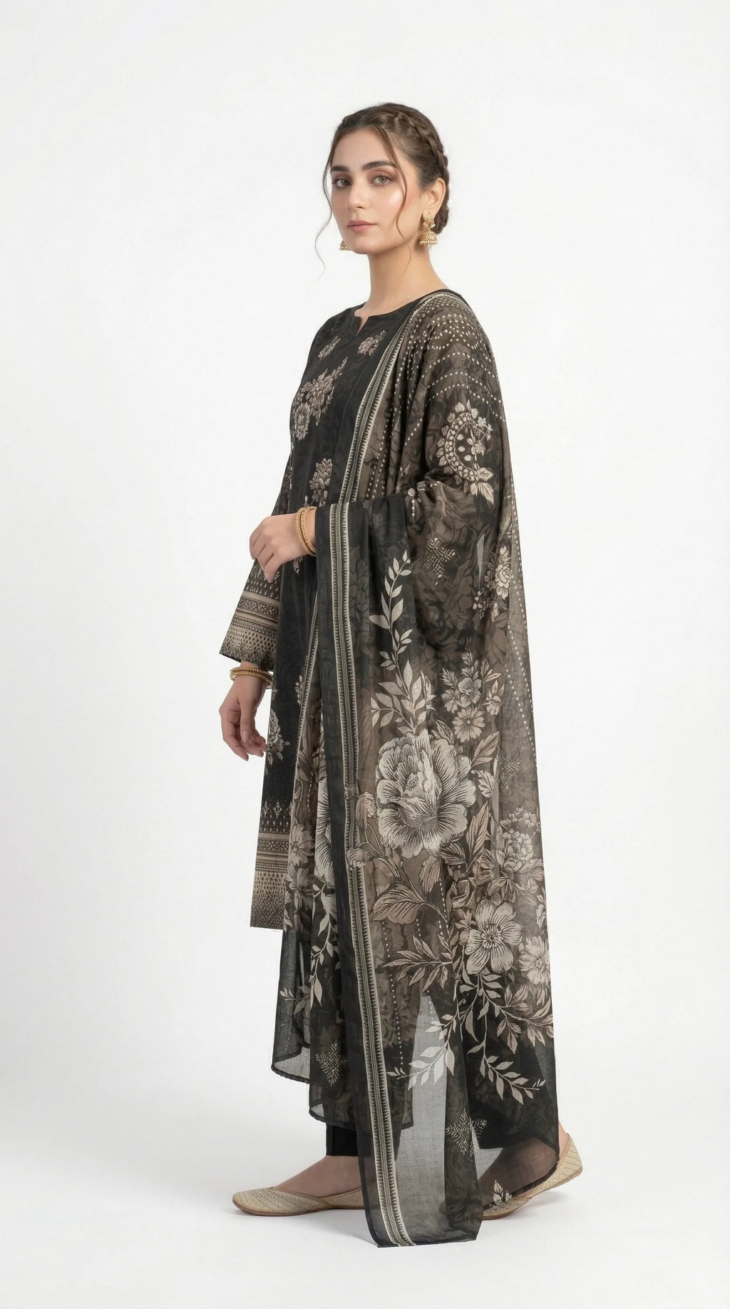 3 PIECE - PRINTED LAWN SUIT