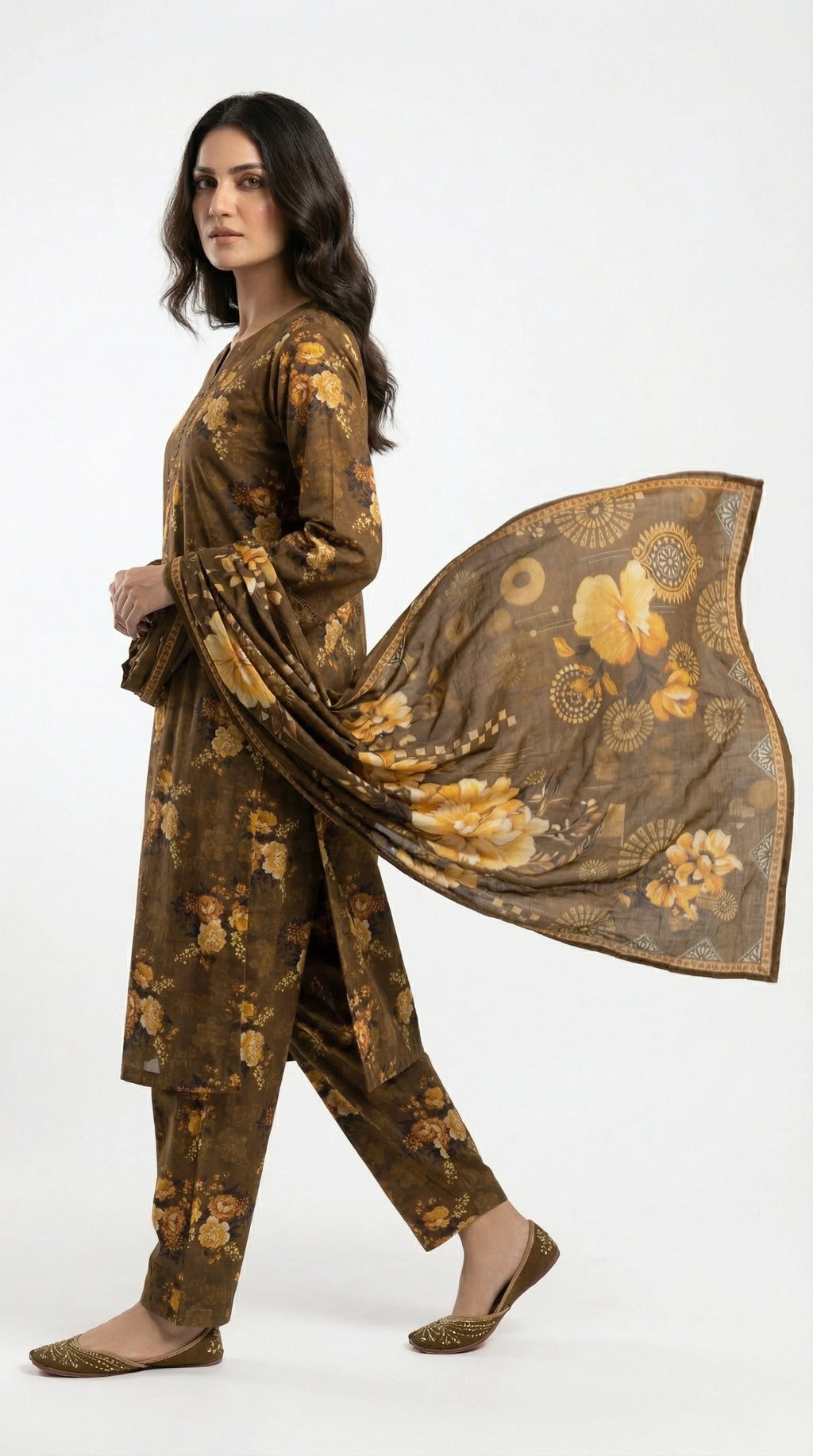 3 PIECE - PRINTED LAWN SUIT