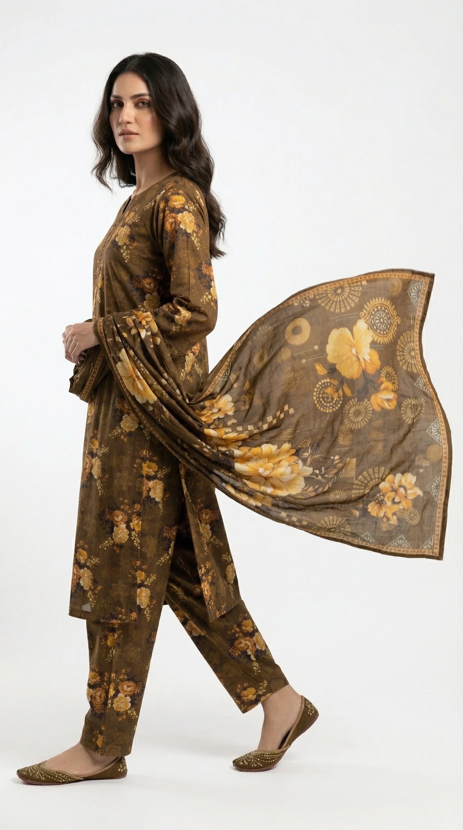 3 PIECE - PRINTED LAWN SUIT