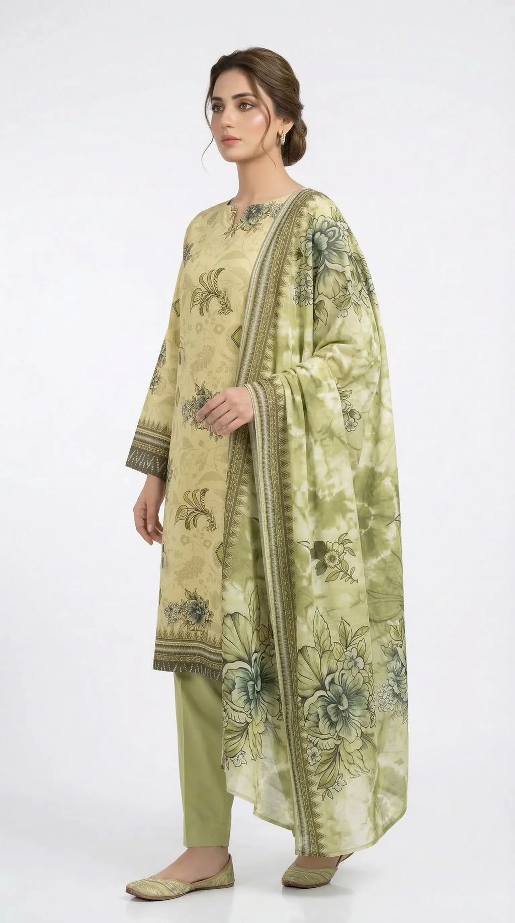 3 PIECE - PRINTED LAWN SUIT